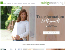 Tablet Screenshot of kubigcoaching.de